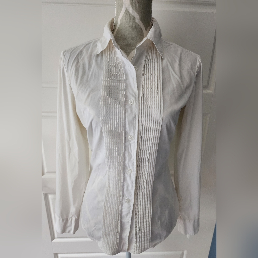 Mango Cream Button Down Shirt
